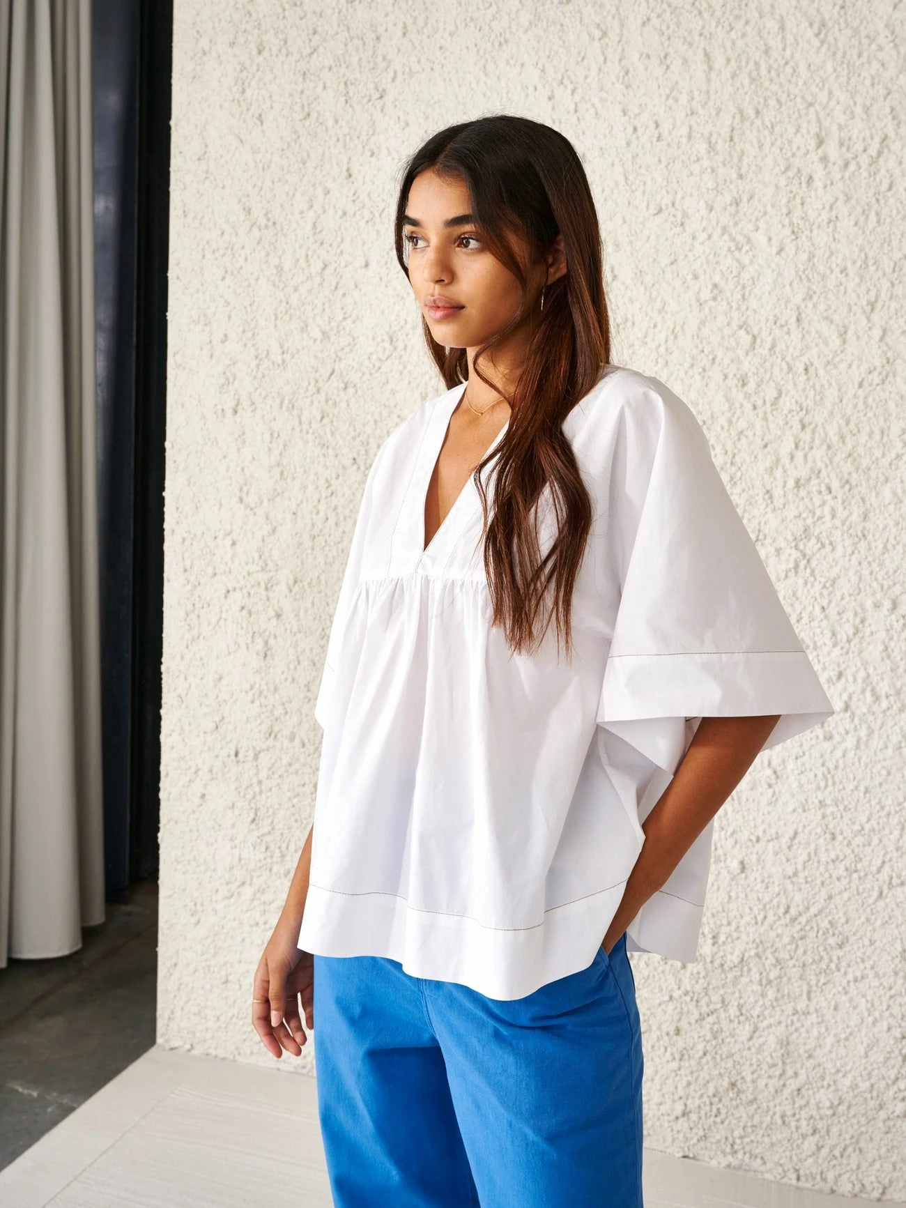 Bellerose Camicia Azelie Bianca Donna 5 Bellerose Camicia Azelie Bianca Donna