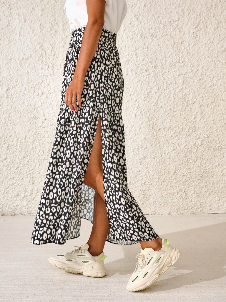 Bellerose Hozz Animal Skirt In Black 4 Bellerose Hozz Animal Skirt In Black