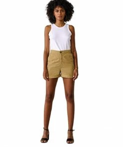 Bellerose Pantaloncini Paposs Donna Kaki 6 Bellerose Pantaloncini Paposs Donna Kaki