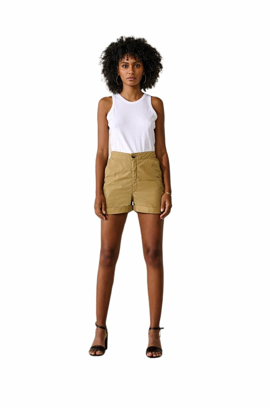 Bellerose Pantaloncini Paposs Donna Kaki 4 Bellerose Pantaloncini Paposs Donna Kaki