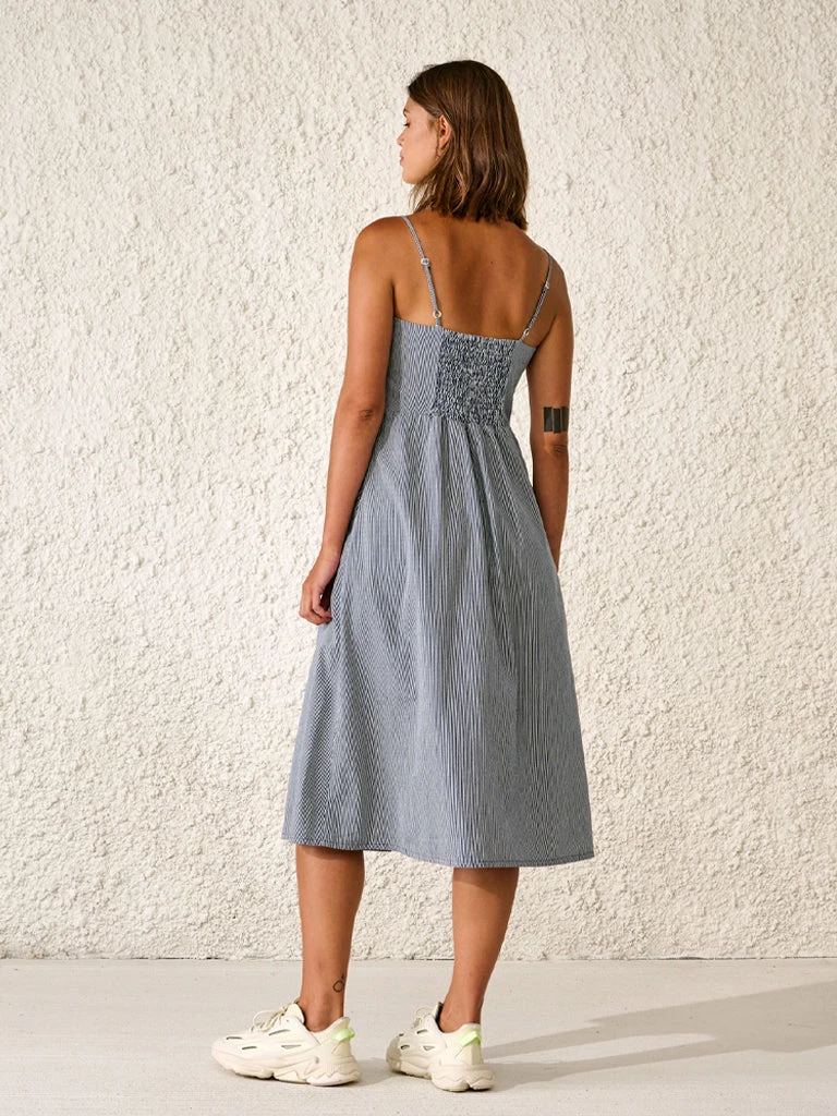 Bellerose Solal Stripe Dress In Blue 5 Bellerose Solal Stripe Dress In Blue