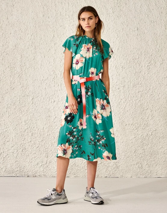 Bellerose Sofie Dress Green Combo A 3 Bellerose Sofie Dress Green Combo A