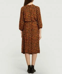 Bellerose Brown Armory Leopard Print Dress