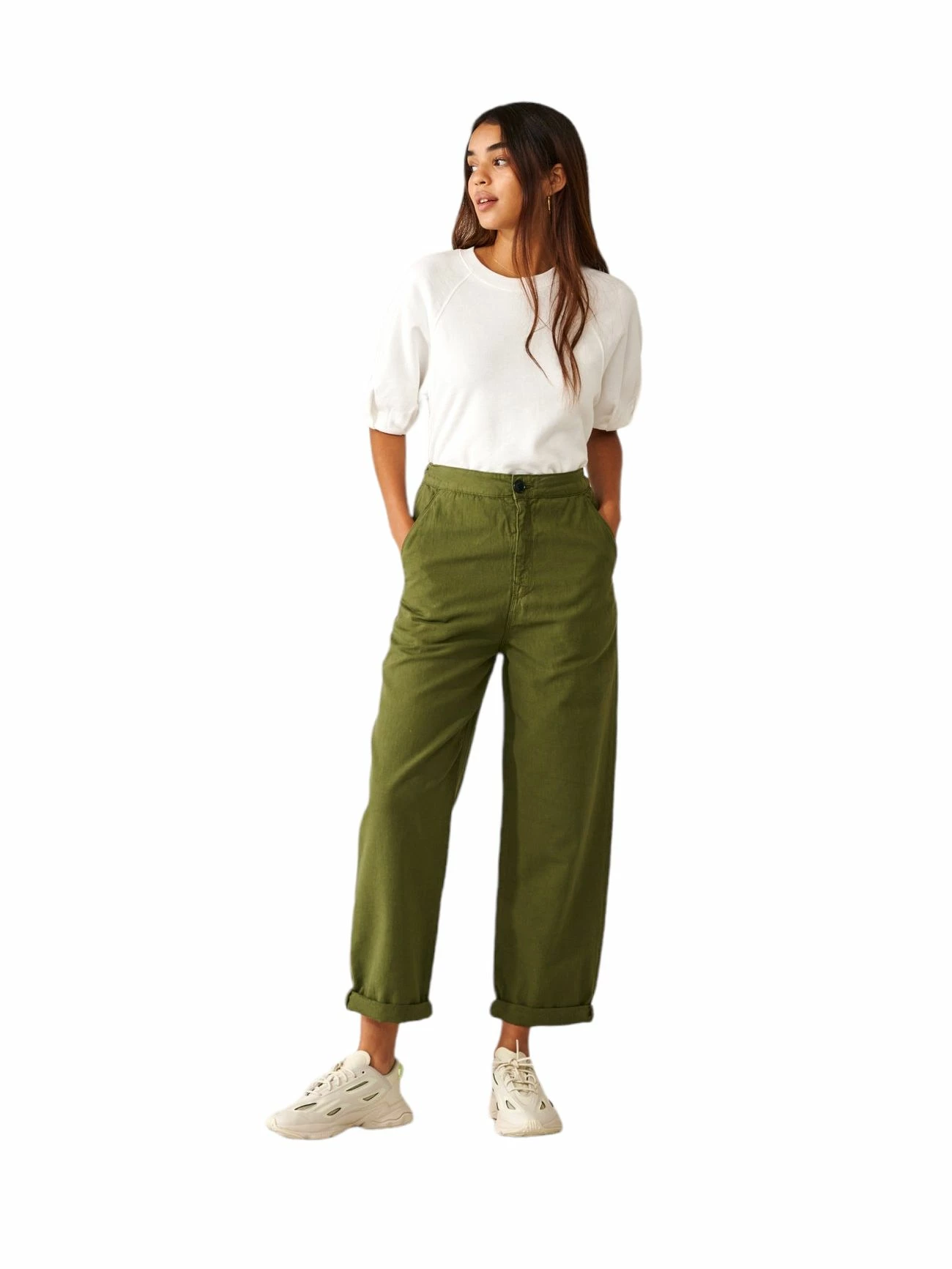Bellerose Pantaloni Pasop Donna Army 4 Bellerose Pantaloni Pasop Donna Army