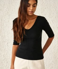 Bellerose Nibo T-Shirt - Off Black