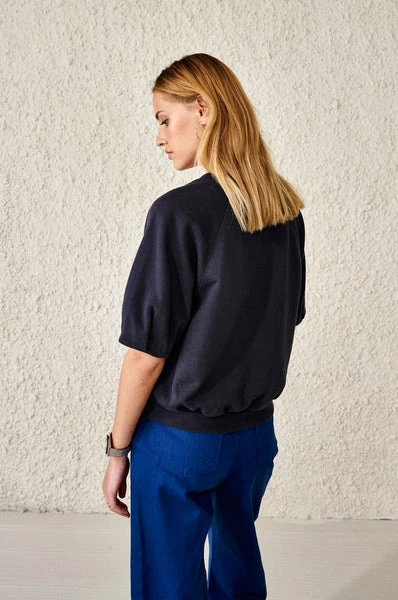 Bellerose Fil Sweatshirt Navy 6 Bellerose Fil Sweatshirt Navy