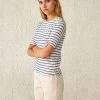 Bellerose Seas Stripe T-Shirt In Blue