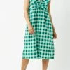 Bellerose Green Check Irmanda Dress 2 Bellerose Green Check Irmanda Dress