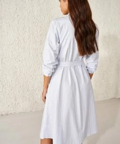 Bellerose Gisele Dress - Blue/White Stripe