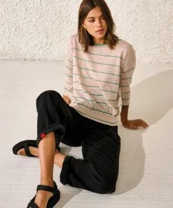 Bellerose Neep Linen Knit In Green