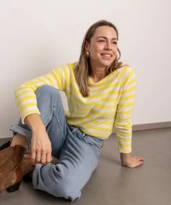 Bellerose Pullover Reacar Stripe Gelb