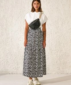 Bellerose Hozz Animal Skirt In Black 10 Bellerose Hozz Animal Skirt In Black