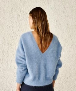 Bellerose Datev Mohair Blend Pullover Chambray