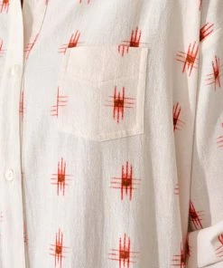 Bellerose Impec Dress In White & Red 9 Bellerose Impec Dress In White & Red