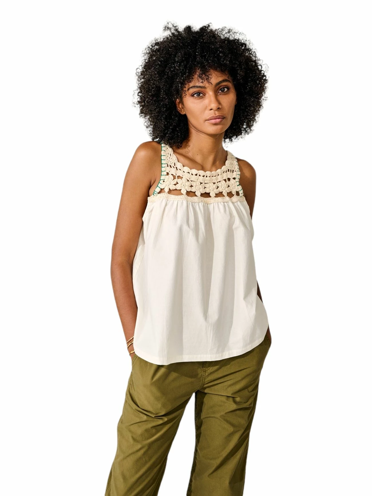 Bellerose Top Marles Donna Ecru 5 Bellerose Top Marles Donna Ecru