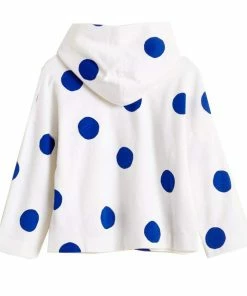 Bellerose White and Blue Dot Bellerose Fidji Sweatshirt