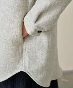 Bellerose Ari Grey Marl Shirt Jacket