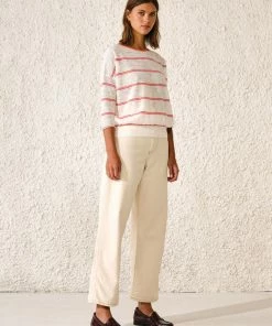 Bellerose Neep Linen Knit In Red