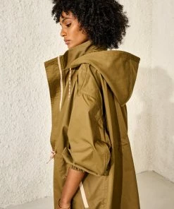 Bellerose Hosfo Long Parka In Military 13 Bellerose Hosfo Long Parka In Military