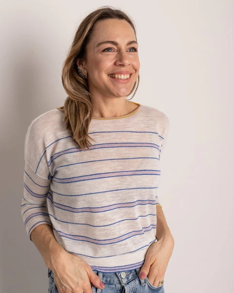 Bellerose Pullover Neep Stripe 4 Bellerose Pullover Neep Stripe