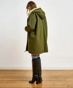 Bellerose Laos Parka In Olive