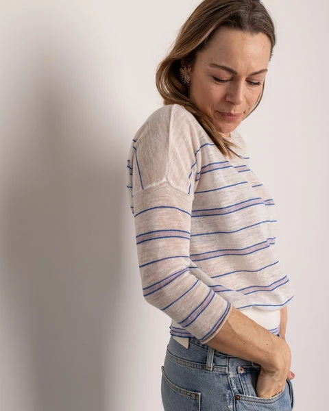 Bellerose Pullover Neep Stripe 5 Bellerose Pullover Neep Stripe