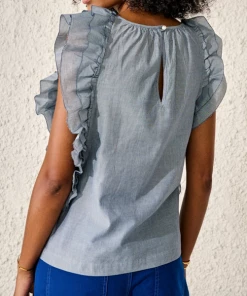 Bellerose Bluse Agathe Stripe Blue