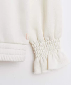 Bellerose White and Blue Feba Sweatshirt for 8 Years Girls