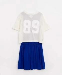 Bellerose Blue and White Sporty Style Dress
