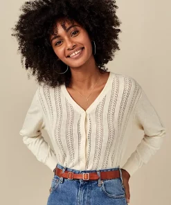 Bellerose Off White Ranoss Knit Sweater