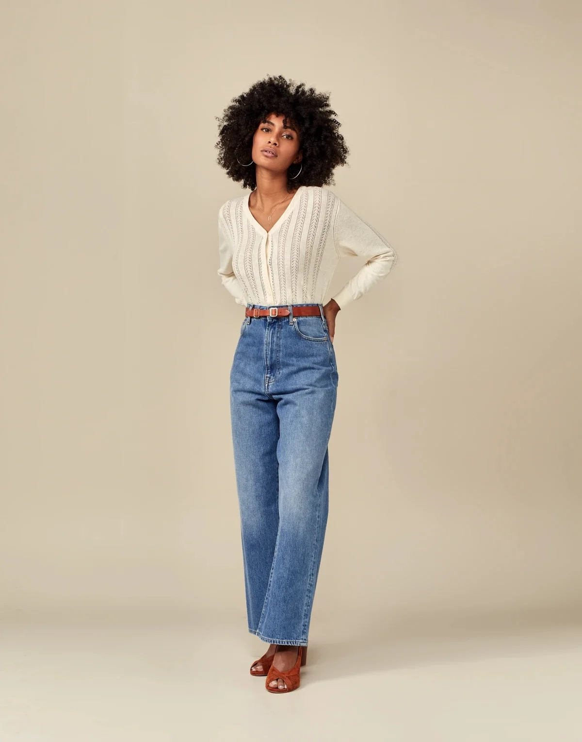 Bellerose Off White Ranoss Knit Sweater 4 Bellerose Off White Ranoss Knit Sweater