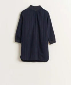 Bellerose Blue High Neck Straight Dress