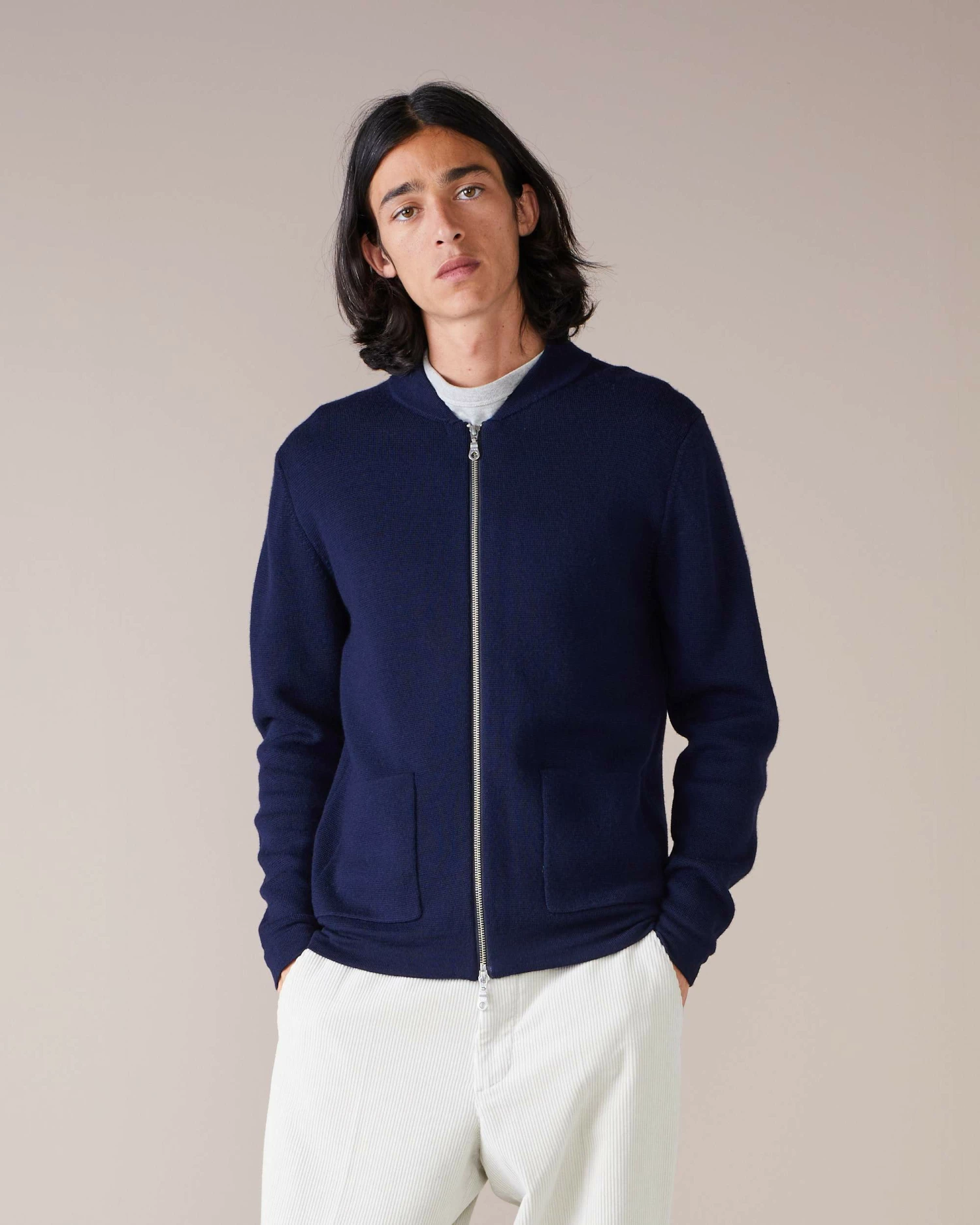 Bellerose Dilfi92 Cardigan (Navy) 3 Bellerose Dilfi92 Cardigan (Navy)