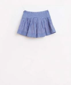 Bellerose Blue and White Plaid Amentine Skirt