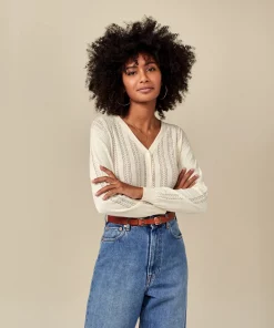 Bellerose Off White Ranoss Knit Sweater 9 Bellerose Off White Ranoss Knit Sweater