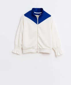 Bellerose White and Blue Feba Sweatshirt for 8 Years Girls